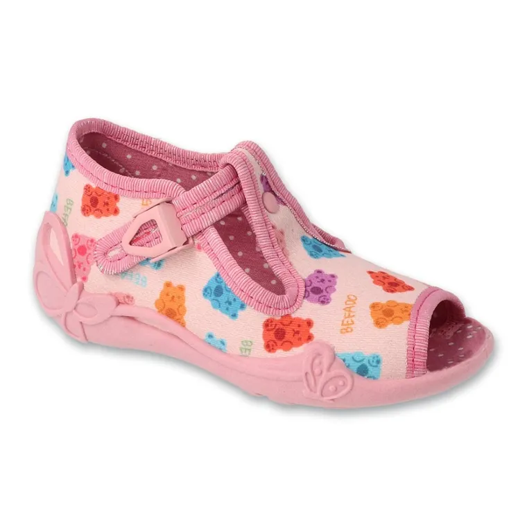 Kapcie dziewczęce, różowe, Befado