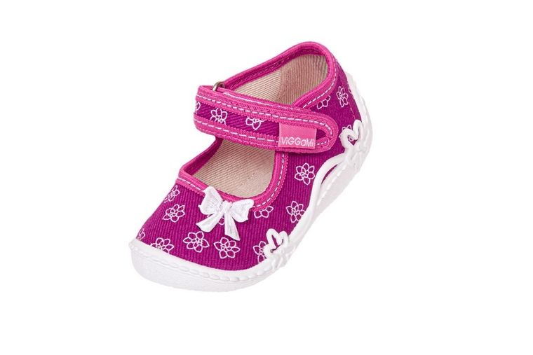 Kapcie dziewczęce, różowe, Maja, Vi-GGa-Mi