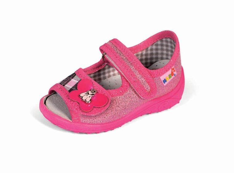 Kapcie dziewczęce, różowe, Nazo
