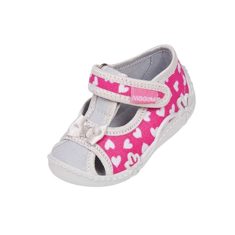 Kapcie dziewczęce, różowe, Vi-GGa-Mi