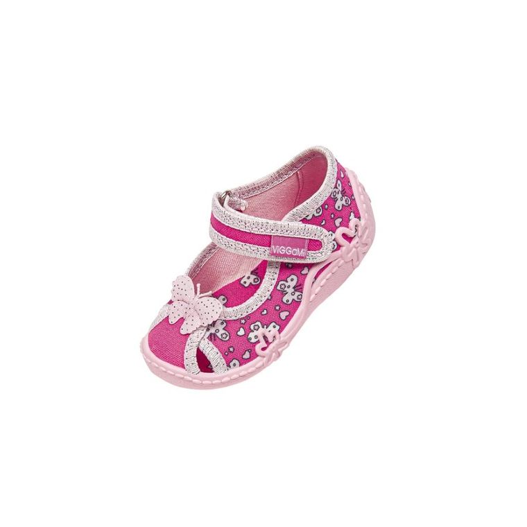 Kapcie dziewczęce, różowe, Vi-GGa-Mi