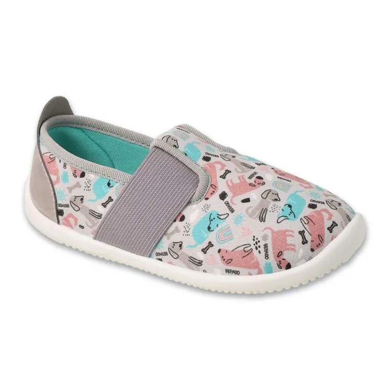 Kapcie dziewczęce, szare, Befado