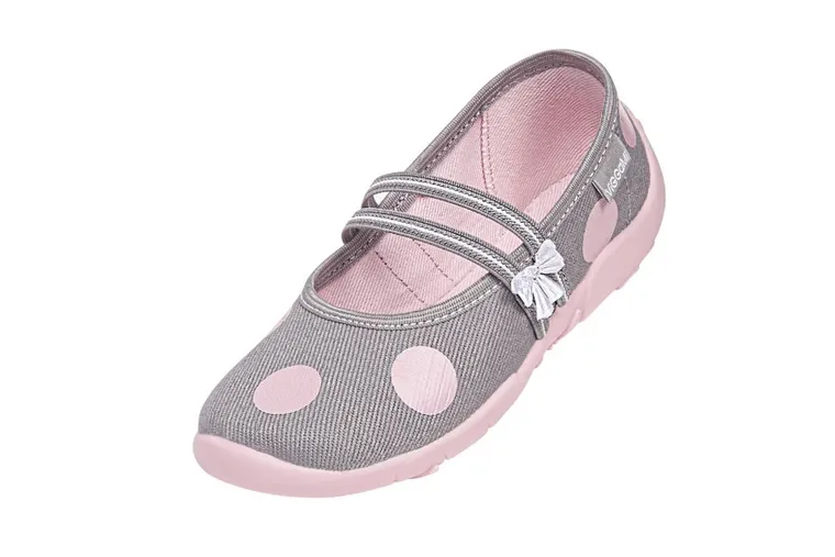 Kapcie dziewczęce, szare, Czeszka, Vi-GGa-Mi