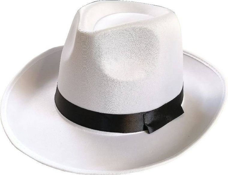 Kapelusz Al Capone, biały