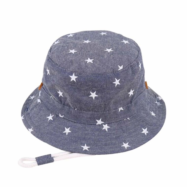 Kapelusz chłopięcy, niebieski, Ambra