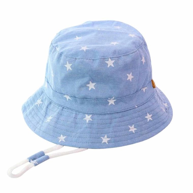 Kapelusz chłopięcy, niebieski, Ambra