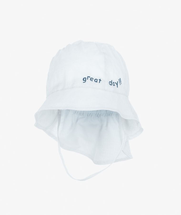 Kapelusz chłopięcy safari, niebieski, Great day, Iltom