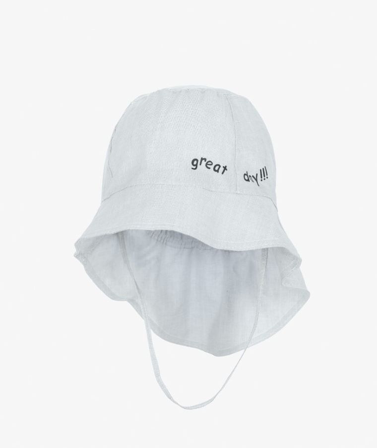 Kapelusz chłopięcy safari, szary, Great day, Iltom