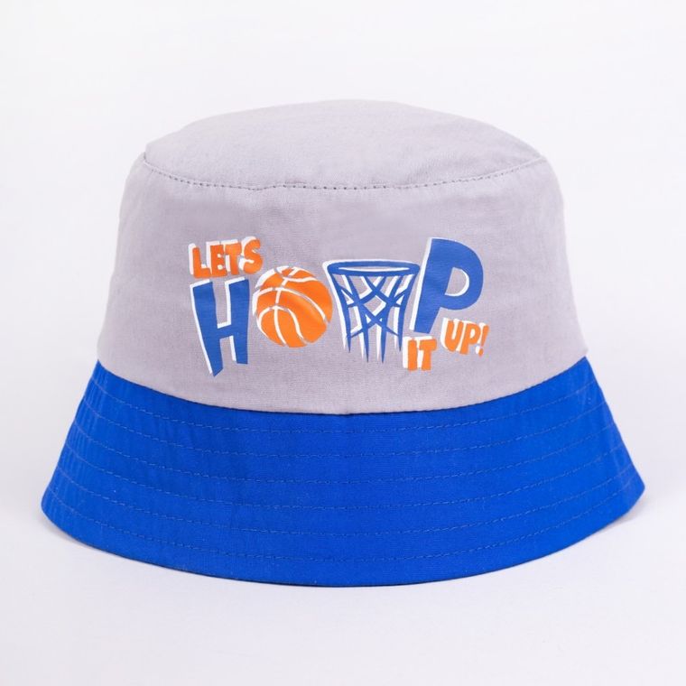 Kapelusz chłopięcy, szary, Yoclub