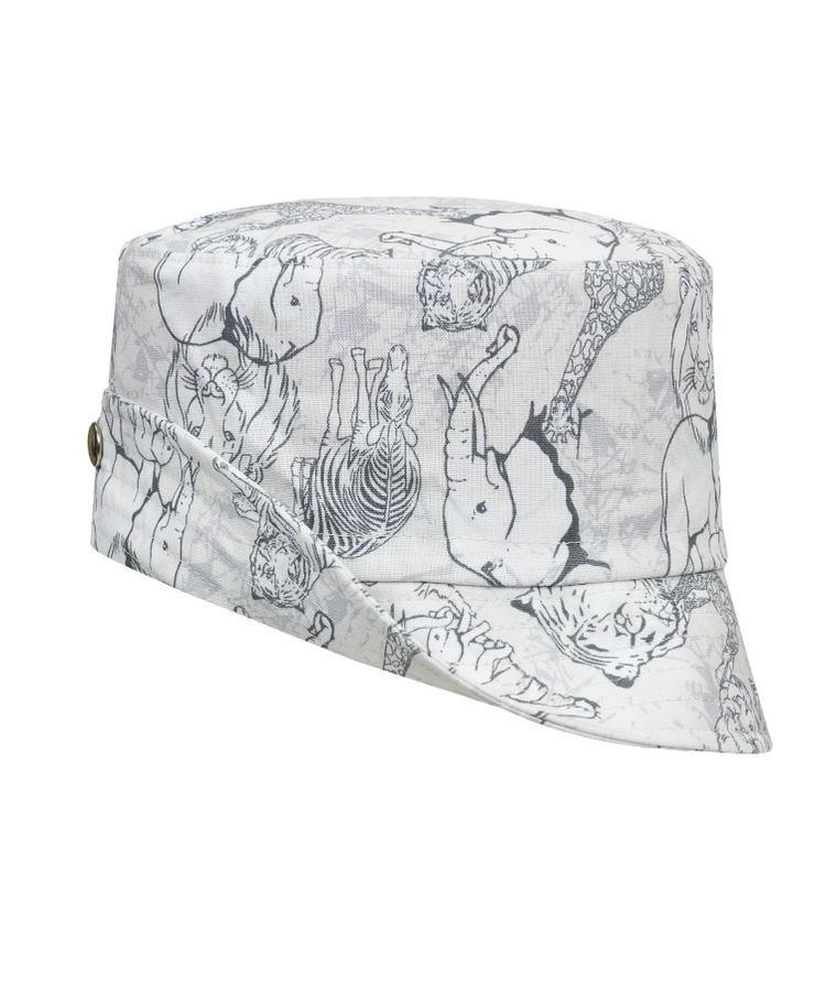 Kapelusz chłopięcy, szary, zwierzęta, Döll