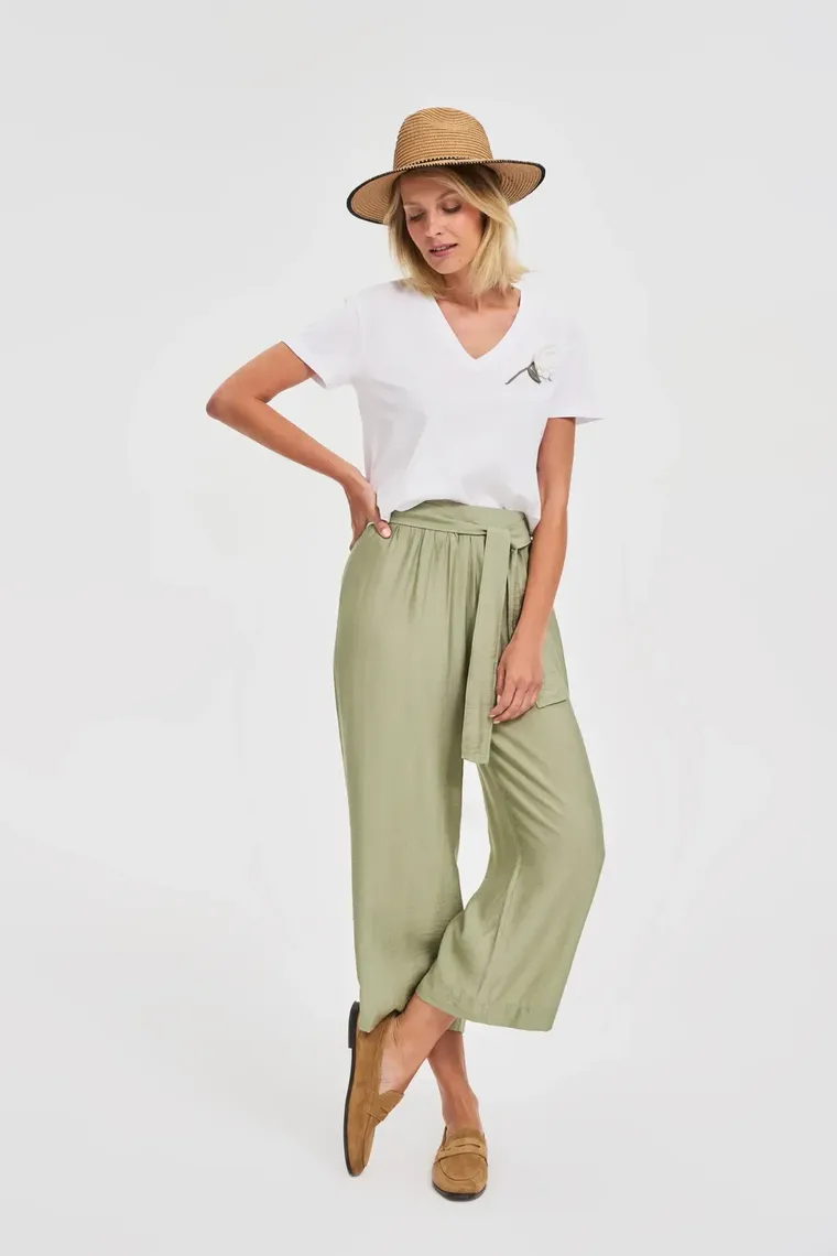 Kapelusz damski, beżowy, Moodo