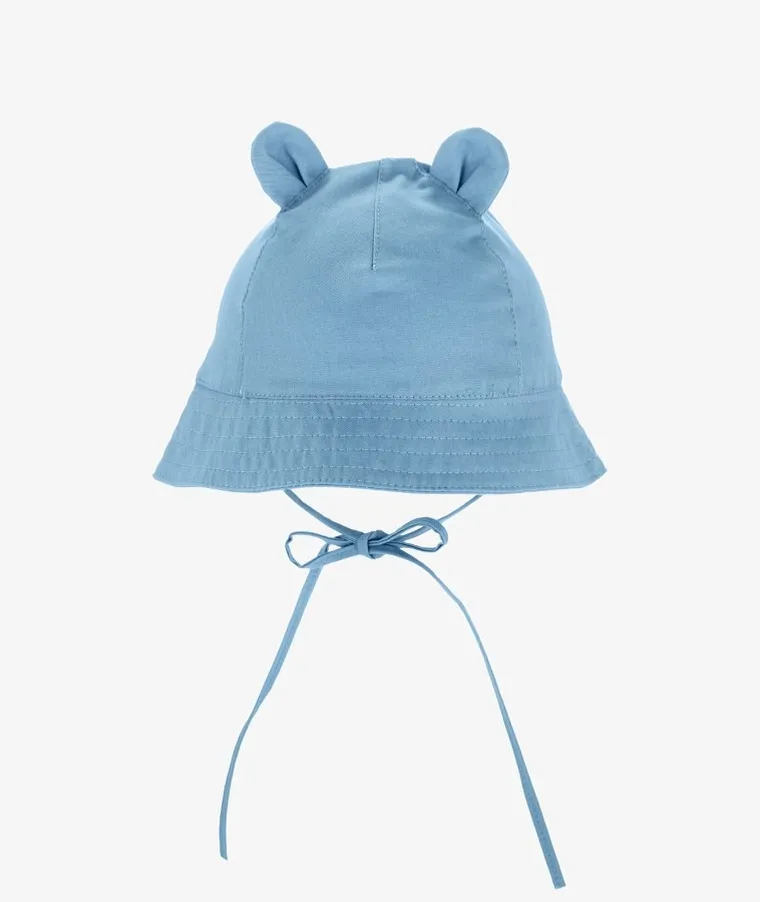 Kapelusz dziecięcy, wiązany, niebieski, Iltom