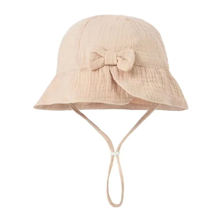 Kapelusz dziewczęcy, beżowy, Ambra