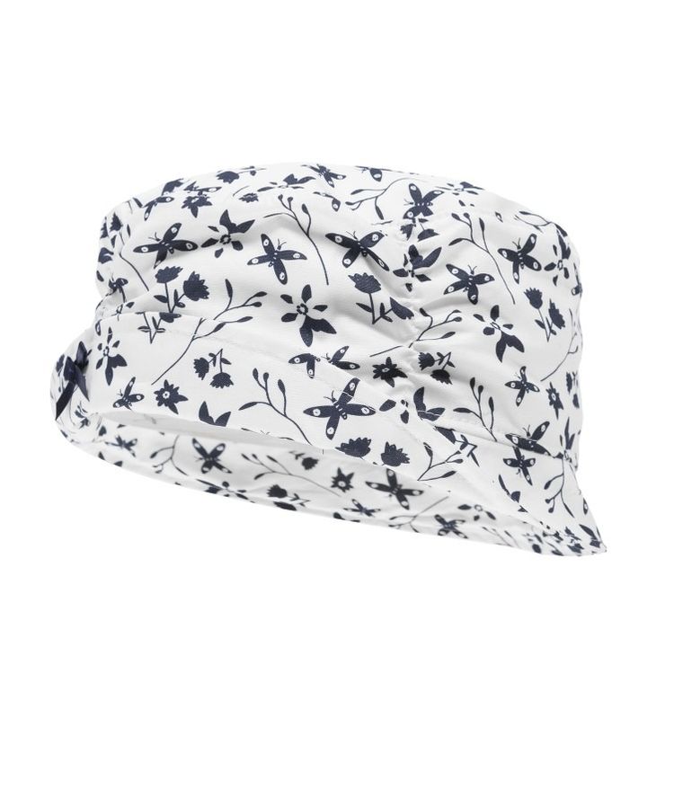 Kapelusz dziewczęcy, biały, motyle, Döll