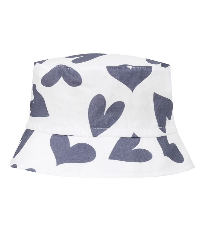 Kapelusz dziewczęcy, biały, serca, Döll