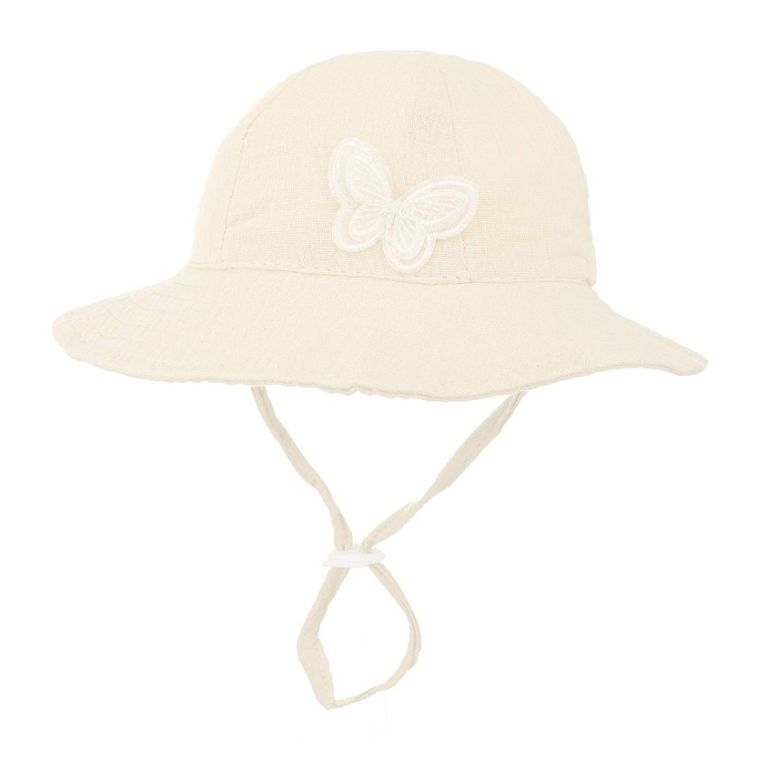 Kapelusz dziewczęcy, ecru, Ambra