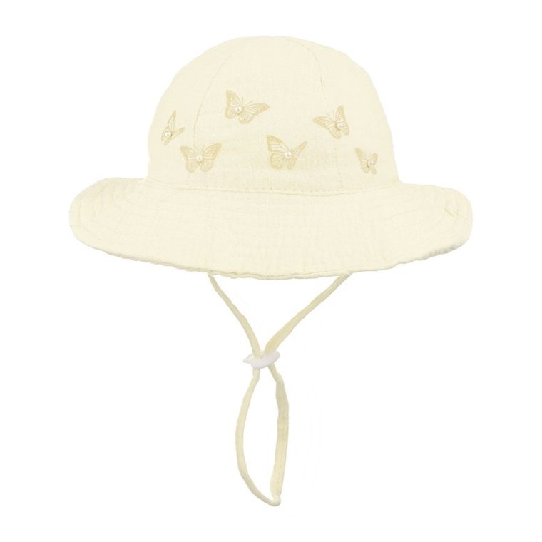 Kapelusz dziewczęcy, ecru, Ambra