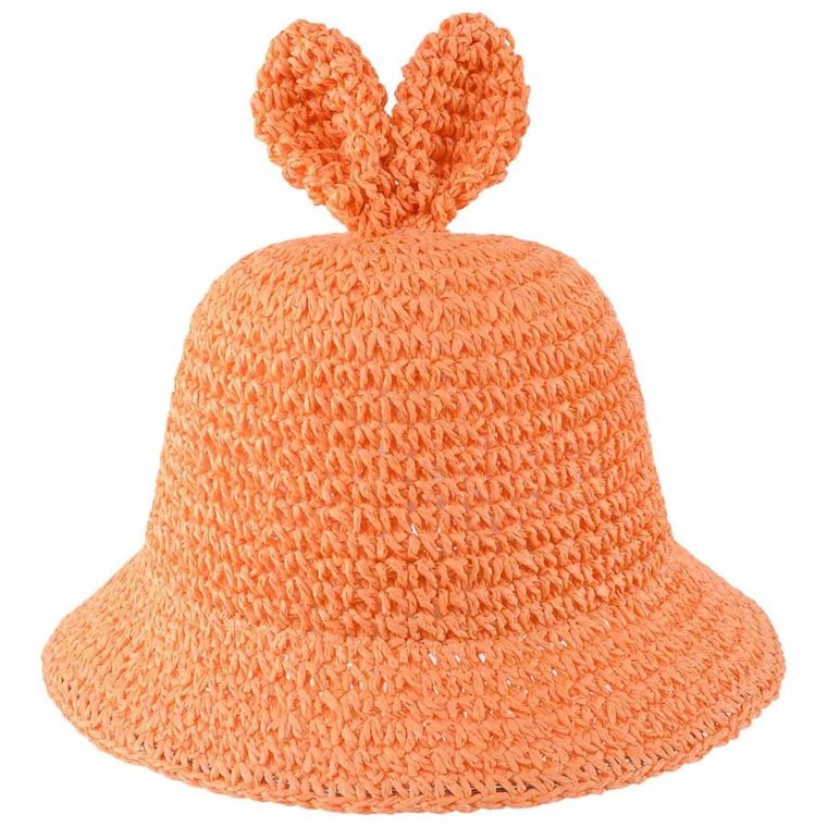 Kapelusz dziewczęcy, pomarańczowy, Be Snazzy