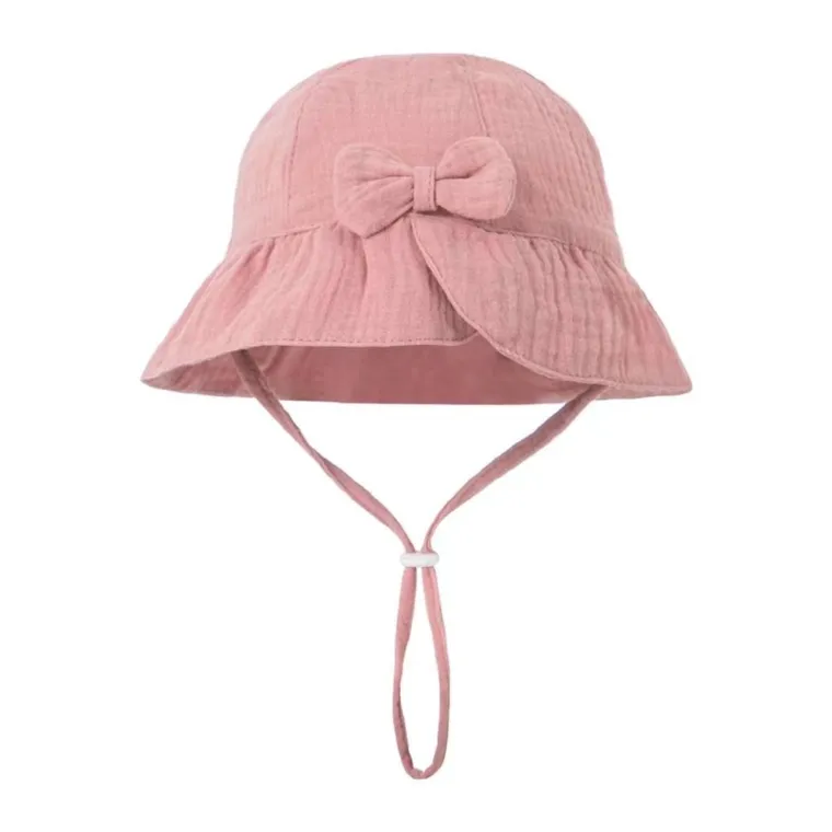 Kapelusz dziewczęcy, różowy, Ambra