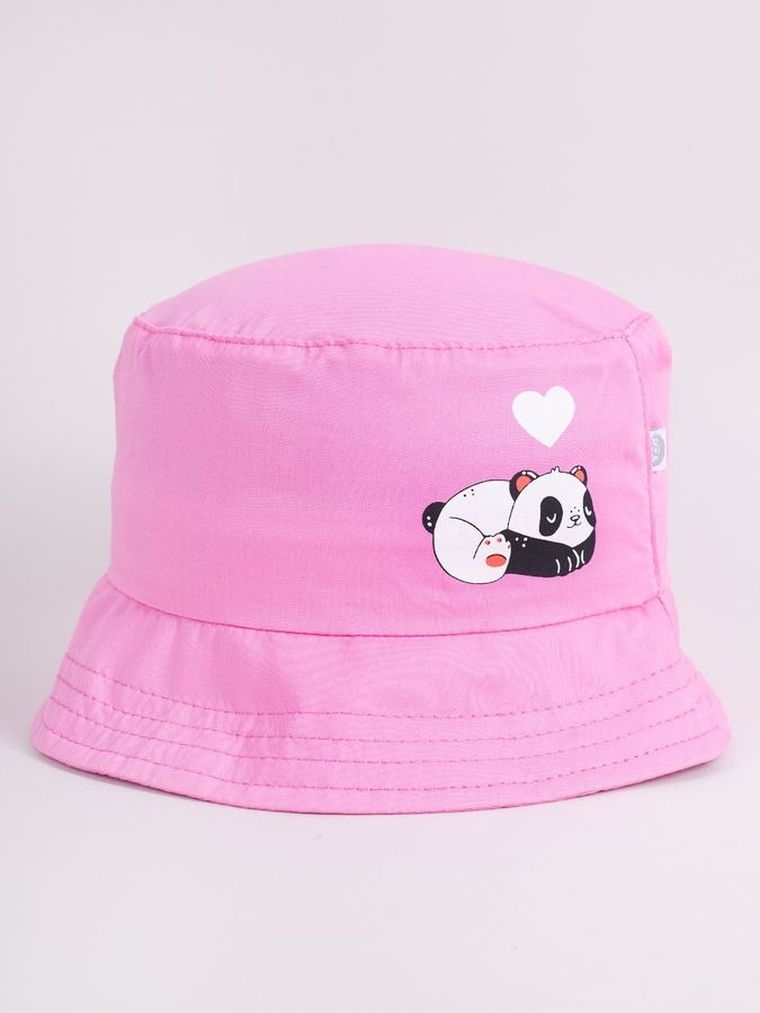 Kapelusz dziewczęcy, różowy, Yoclub