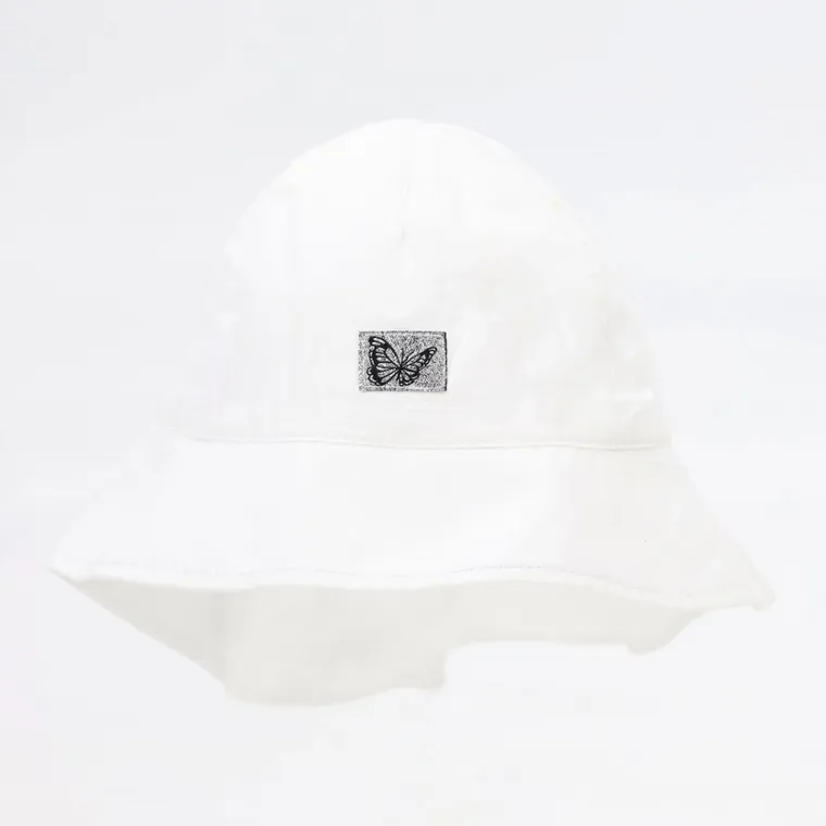 Kapelusz dziewczęcy safari, biały, Yoclub