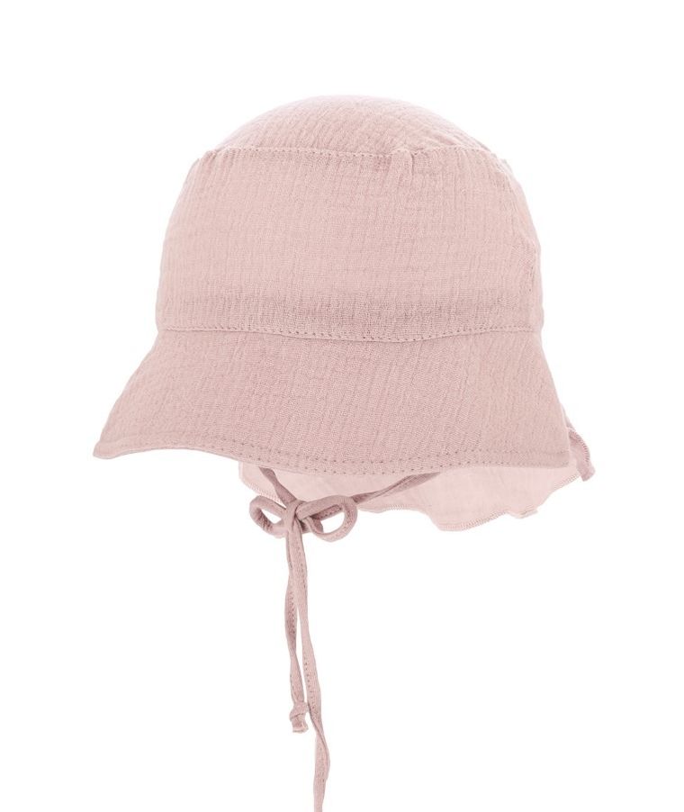 Kapelusz dziewczęcy safari, wiązany, różowy, Iltom