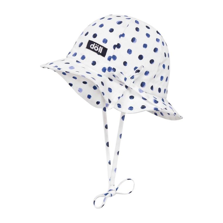 Kapelusz dziewczęcy, wiązany, biały, Döll