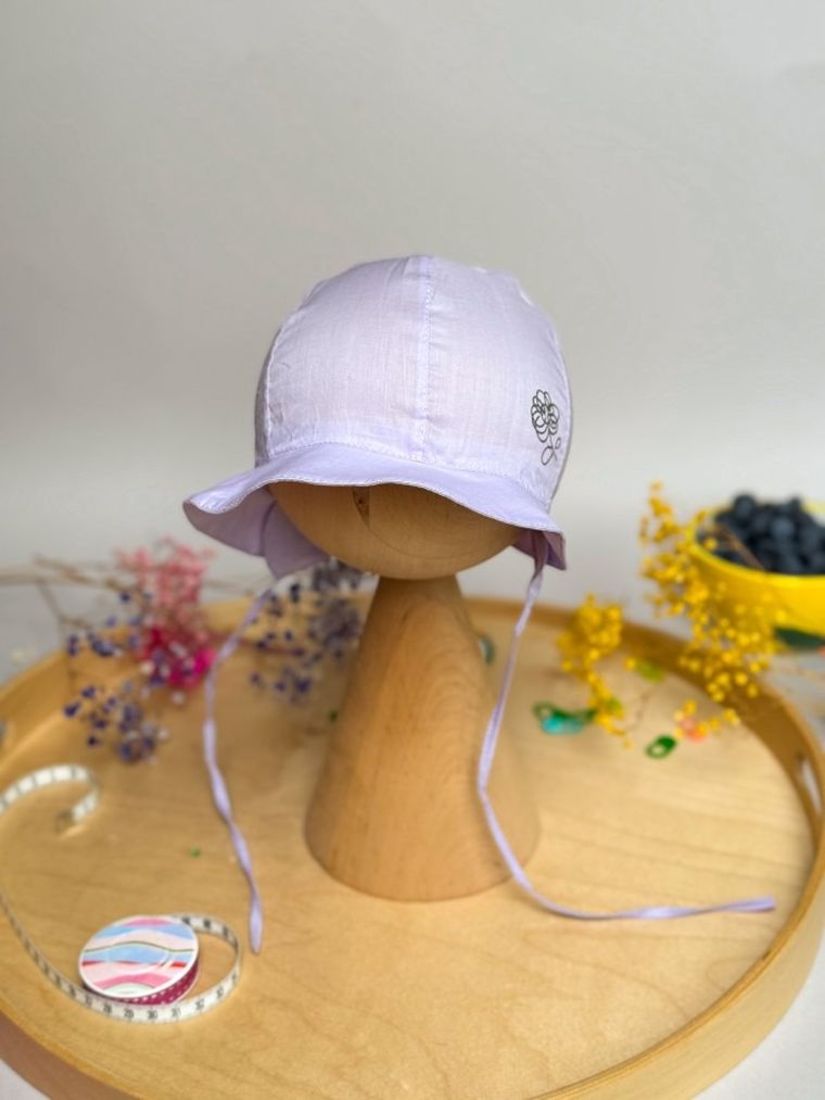 Kapelusz dziewczęcy, wiązany, fioletowy, Iltom