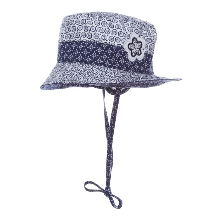 Kapelusz dziewczęcy, wiązany, granatowy, Döll