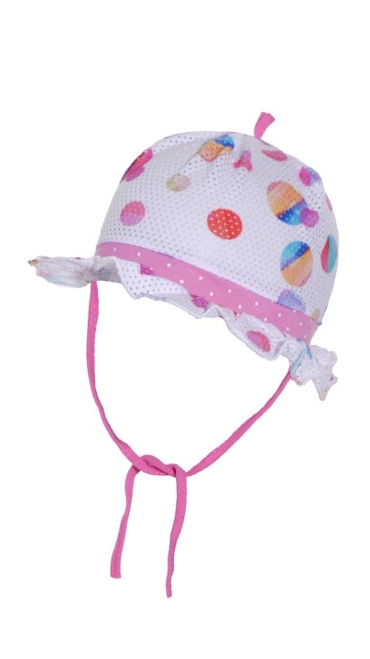 Kapelusz dziewczęcy, wiązany, mix, Ambra