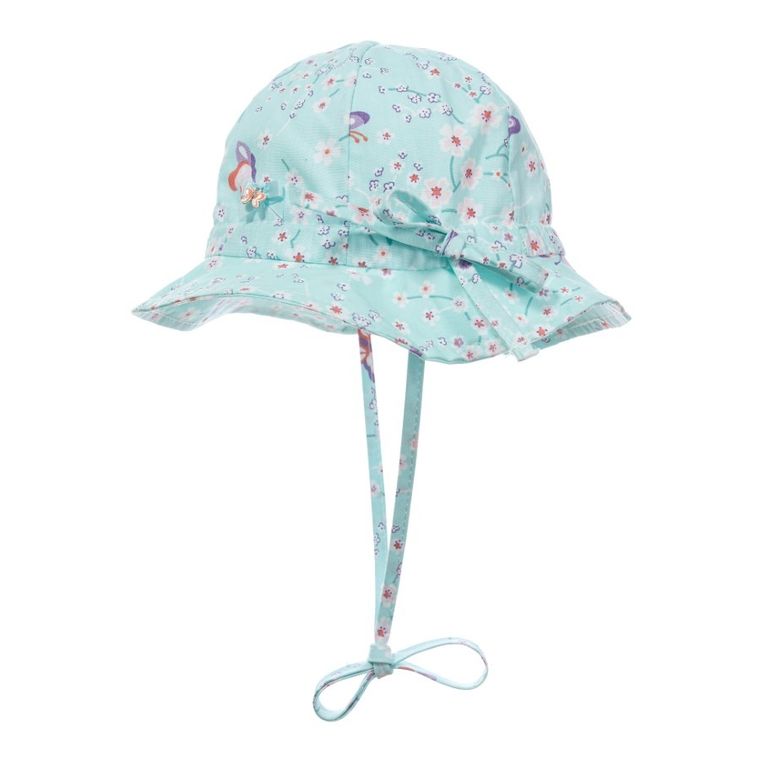 Kapelusz dziewczęcy, wiązany, niebieski, Döll