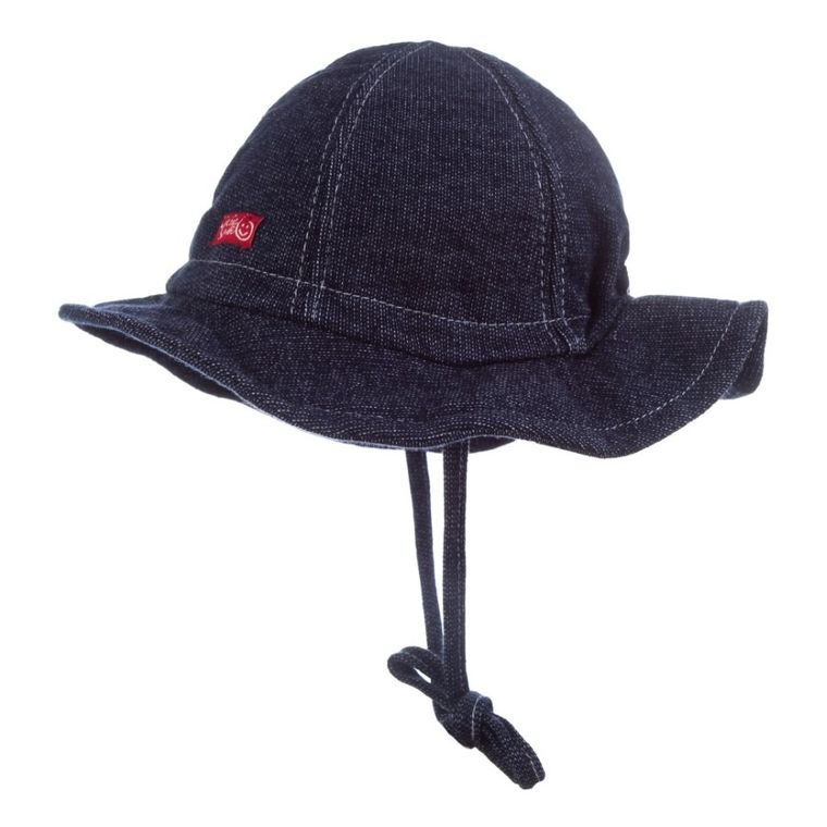 Kapelusz dziewczęcy, wiązany, niebieski, Döll