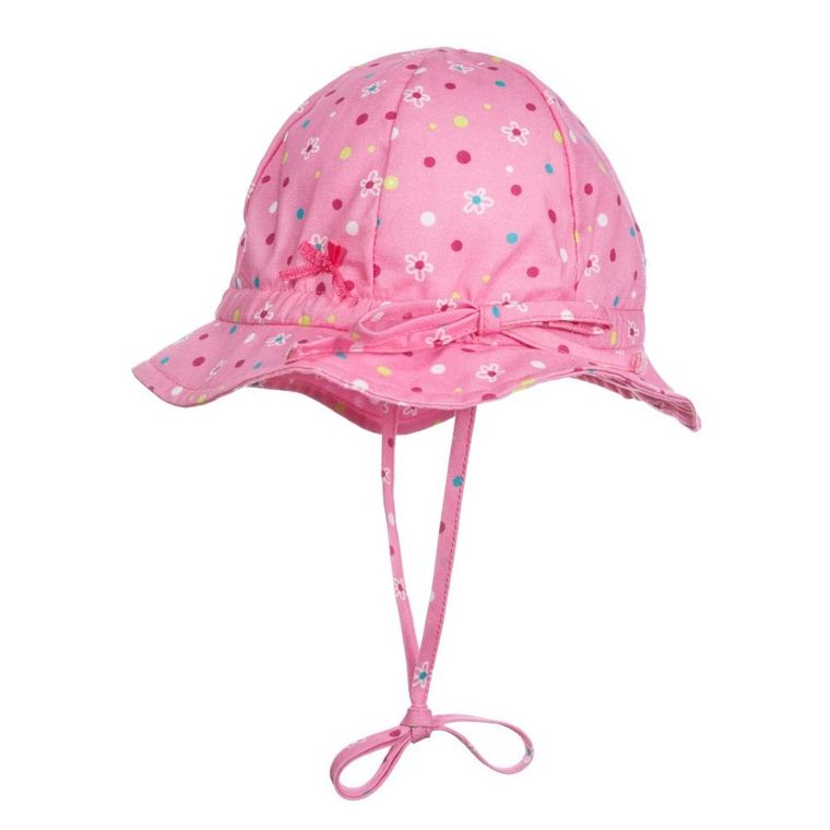 Kapelusz dziewczęcy, wiązany, różowy, Döll
