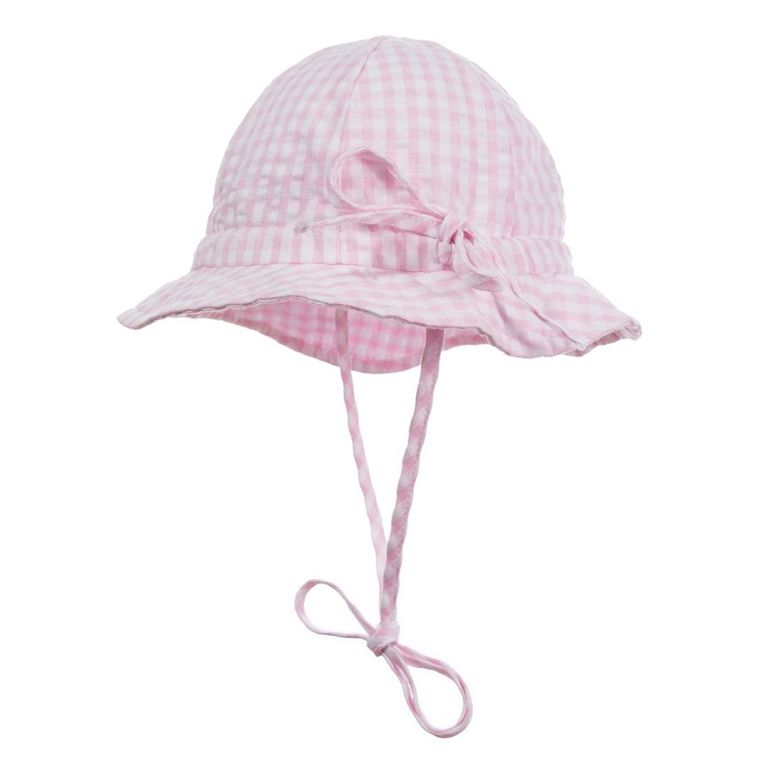 Kapelusz dziewczęcy, wiązany, różowy, Döll
