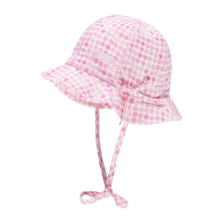 Kapelusz dziewczęcy, wiązany, różowy, Döll