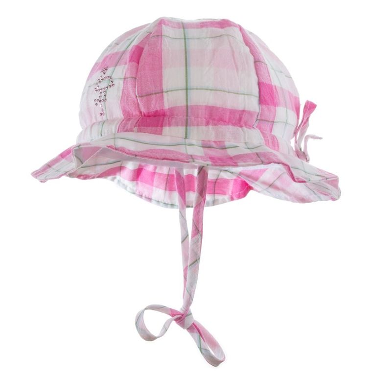Kapelusz dziewczęcy, wiązany, różowy, Döll