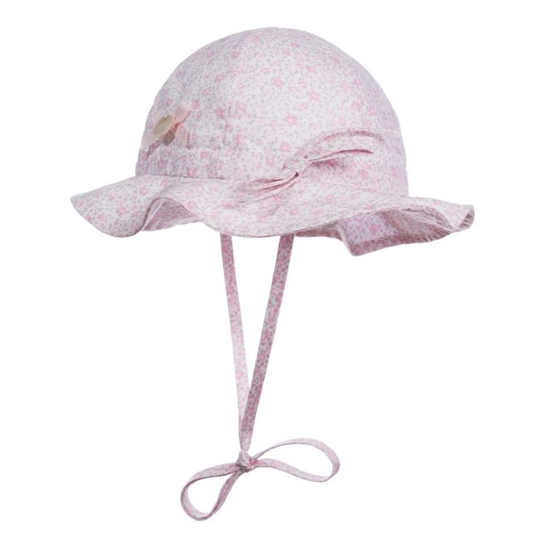 Kapelusz dziewczęcy, wiązany, różowy, Döll