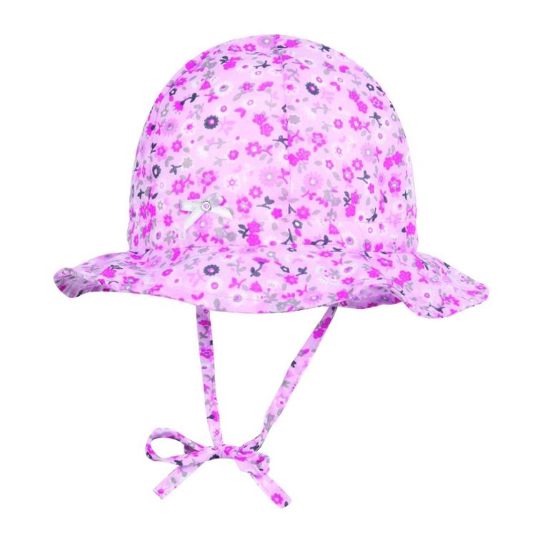 Kapelusz dziewczęcy, wiązany, różowy, Döll
