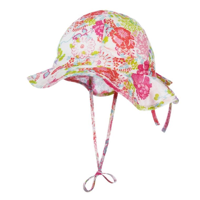 Kapelusz dziewczęcy, wiązany, różowy, Döll