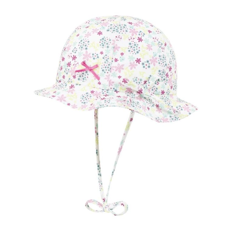 Kapelusz dziewczęcy, wiązany, różowy, Döll