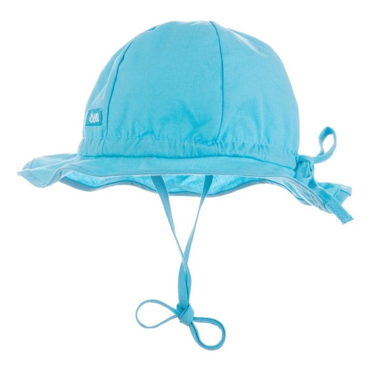 Kapelusz dziewczęcy, wiązany, turkusowy, Döll