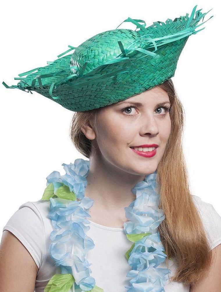 Kapelusz hawajski, zielony