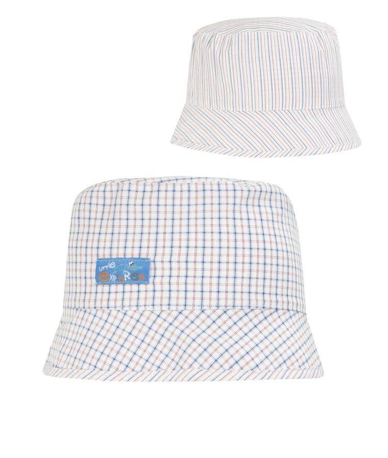 Kapelusz niemowlęcy, biały, dwustronny, Döll