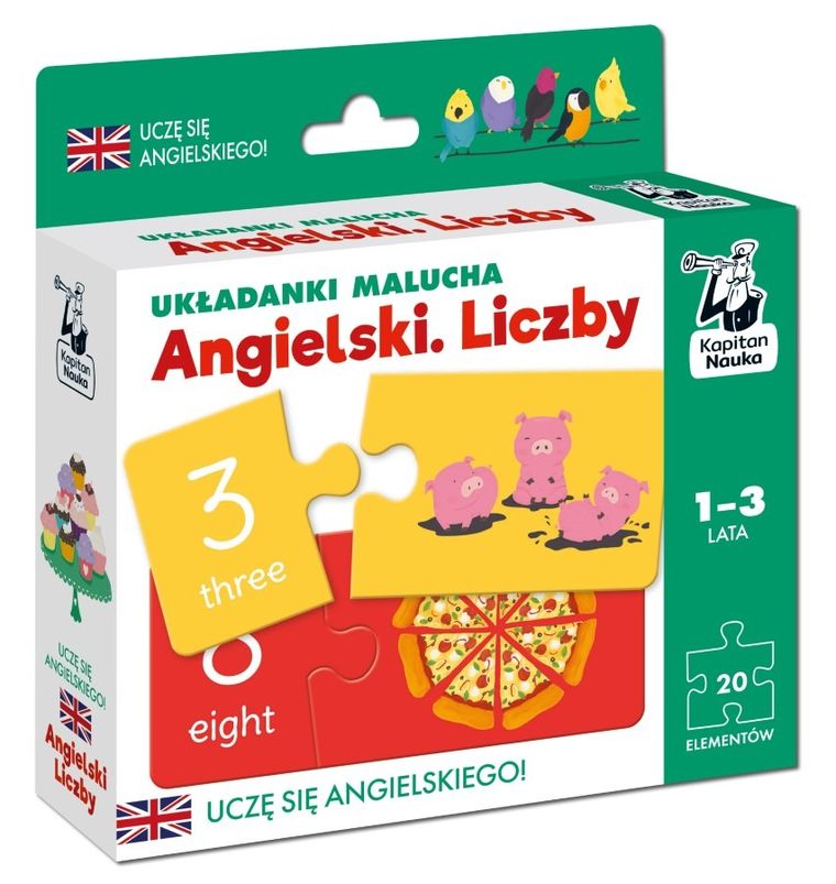 Kapitan Nauka. Angielski. Liczby 1-3 lata