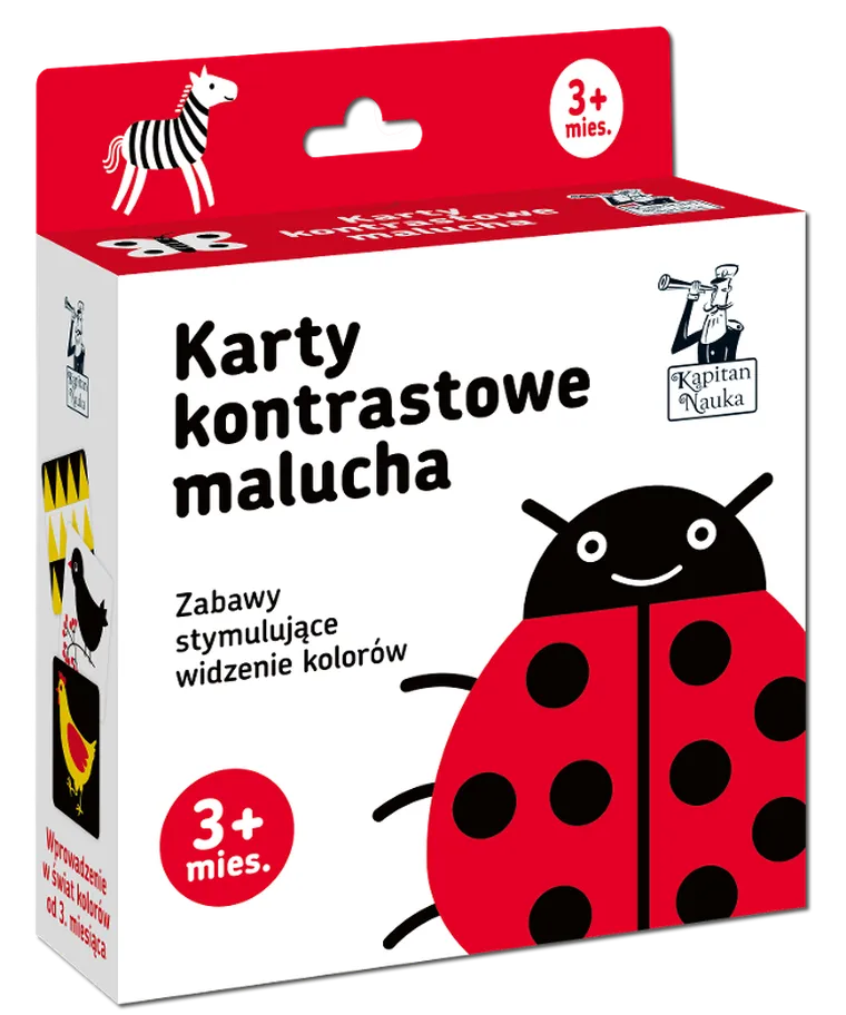 Kapitan Nauka. Karty kontrastowe malucha 3m+