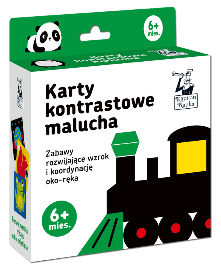 Kapitan Nauka. Karty kontrastowe malucha 6m+