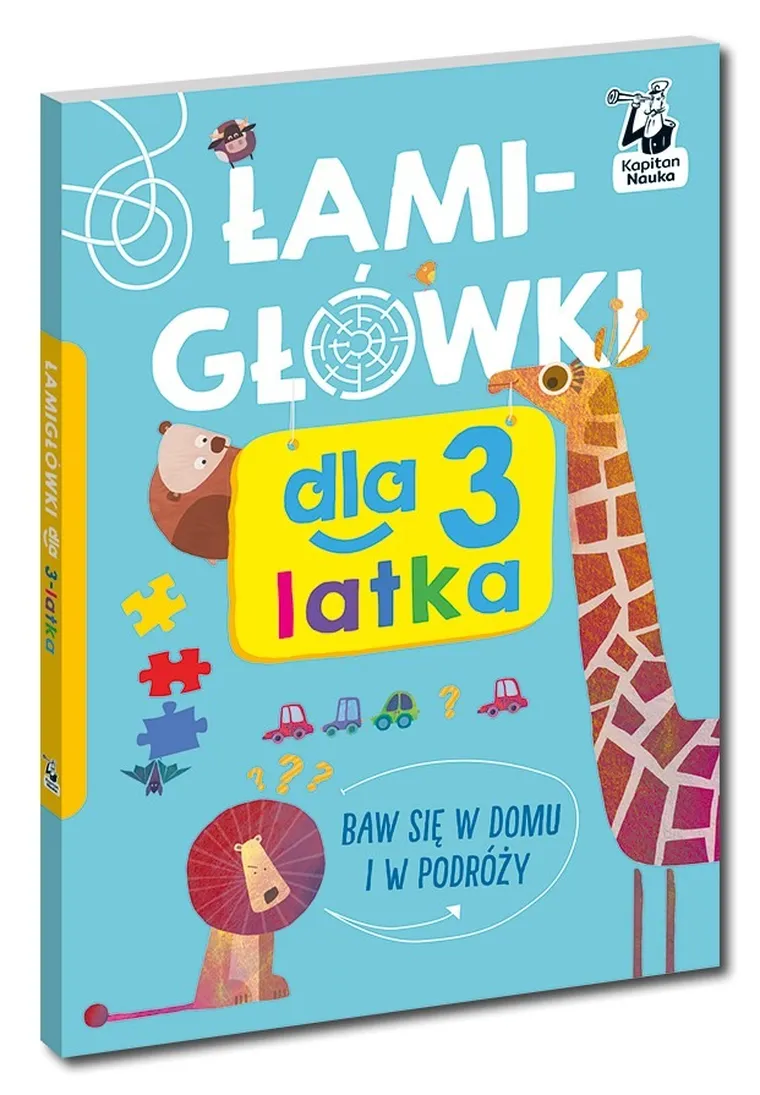 Kapitan Nauka. Łamigłówki dla 3-latka