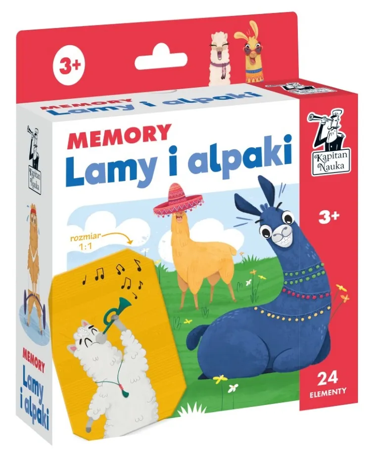Kapitan Nauka. Lamy i alpaki, gra memory
