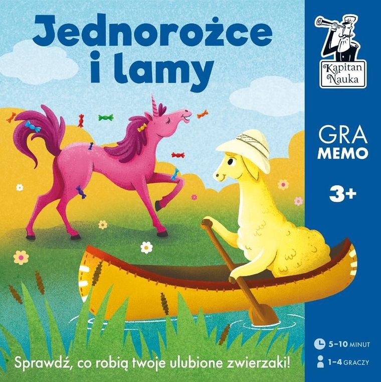 Kapitan Nauka. Lamy i jednorożce, gra memo