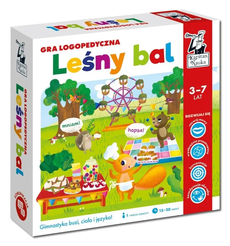 Kapitan Nauka. Leśny bal, gra słowna, logopedyczna